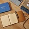 RILIHO Leather Journal Notepad, Small Notebook 4.8x6.5 Inches, Mini Journal, Retro Premium Planner, Lined Diary Vintage Style, Ideal for Women and Men, Artists, Travelers, Grey